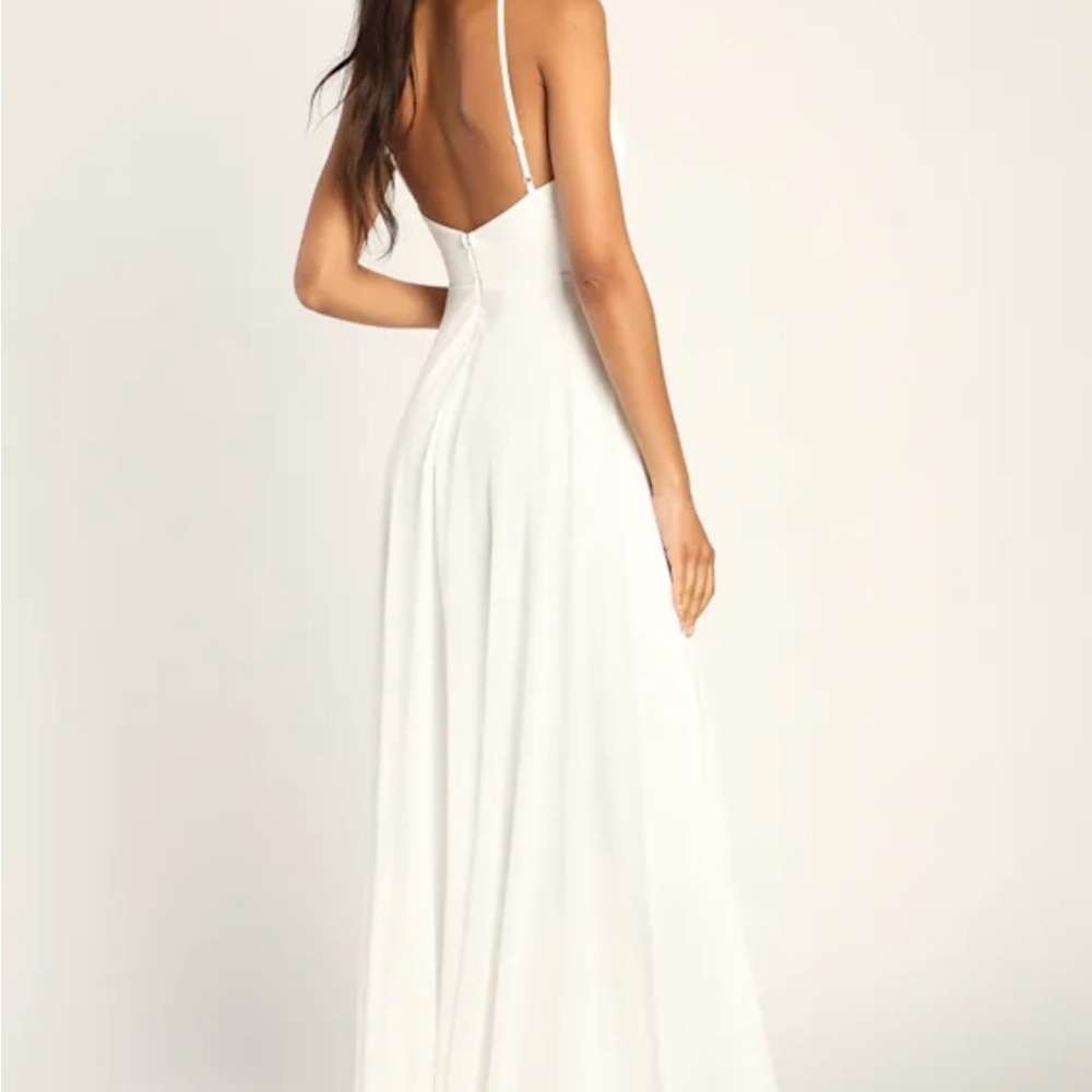 Lulu's Absolutely breathtaking White Maxi Dress - Picture 3 of 12
